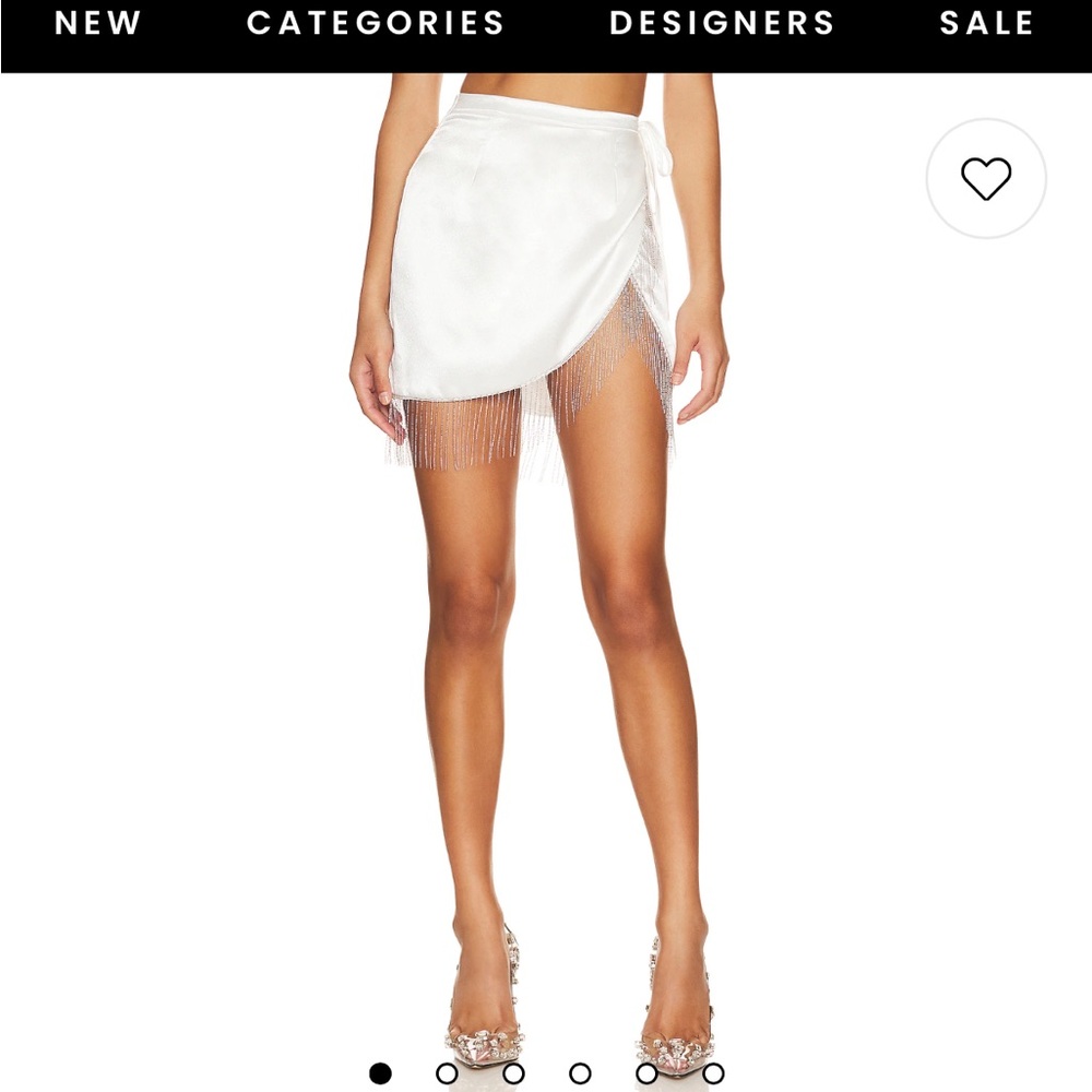 Fringe Skirt in Ivory never worn